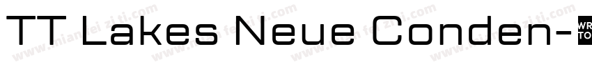 TT Lakes Neue Conden字体转换